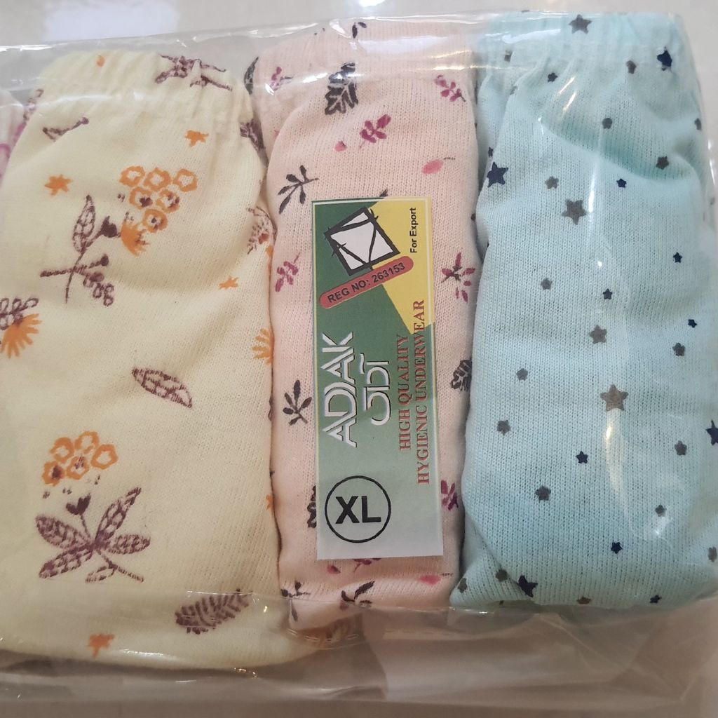 قیمت ارزان شورت نخی زنانه لیفه ای، برند آداک بسته اقتصادی 6 عددی سایز xxl