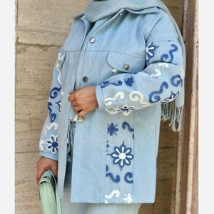 خرید اینترنتی قیمت کت جین  زنانه با ارسال رایگان