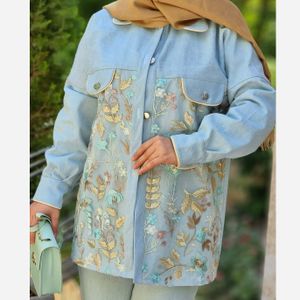 خرید اینترنتی قیمت کت جین زیبای زنانه با ارسال رایگان