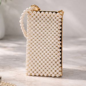 کیف  دست‌ساز مرواریدی