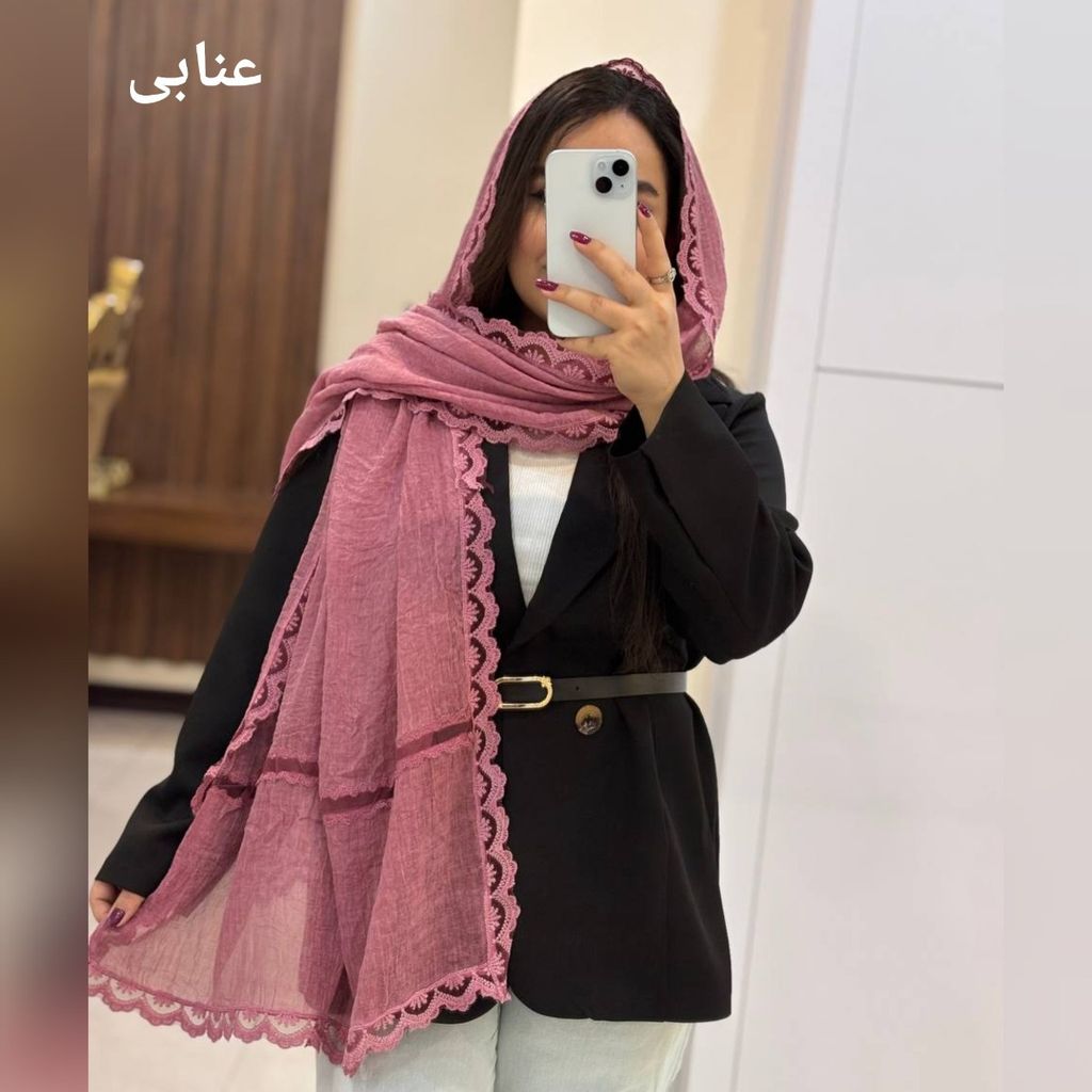 خرید انلاین شال بهاره دانتل گیپور سنگشور