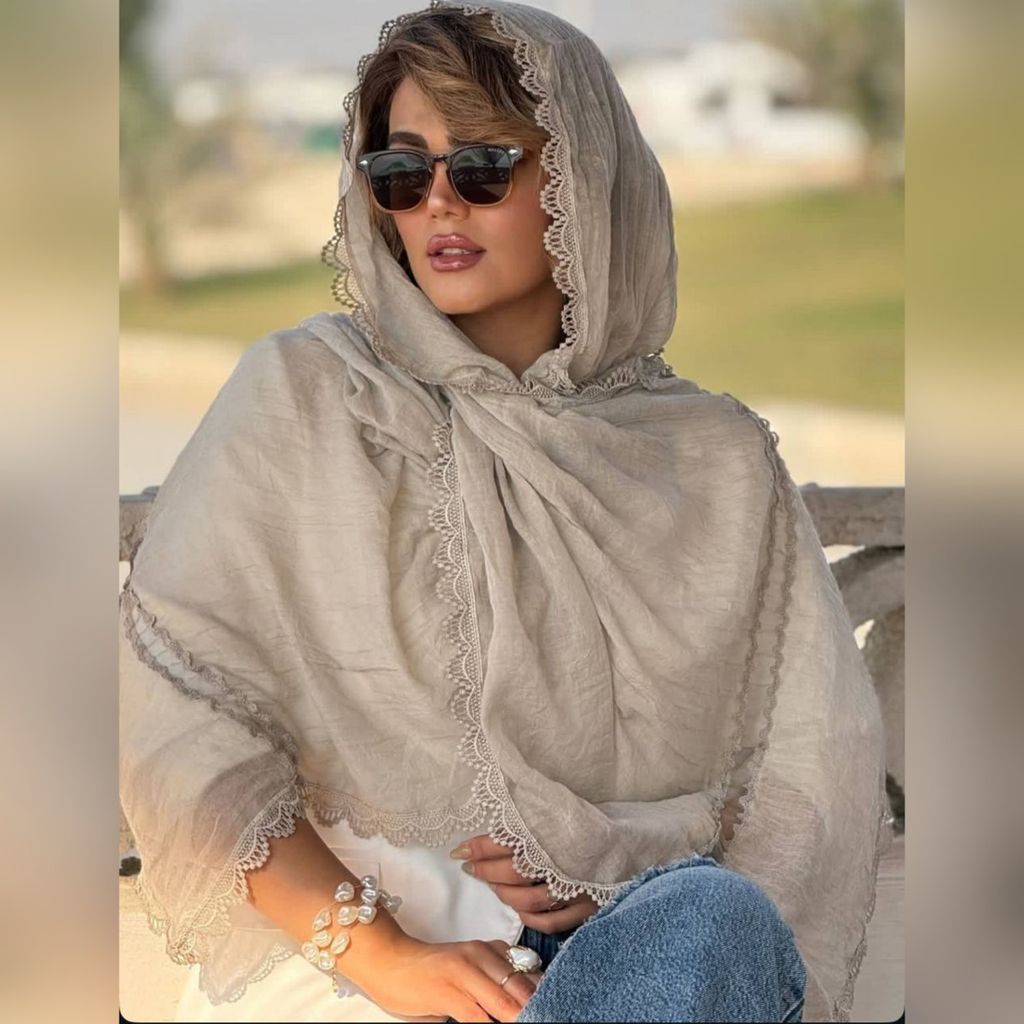 مشخصات شال بهاره دانتل گیپور سنگشور