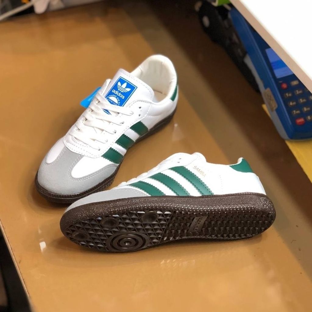 خرید اینترنتی کفش سامبا ادیداس زنانه رنگ سفید سبز