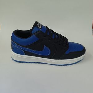 قیمت ارزان کتونی مردانه نایک جردن 1 آبی مشکی کیفیت بالا