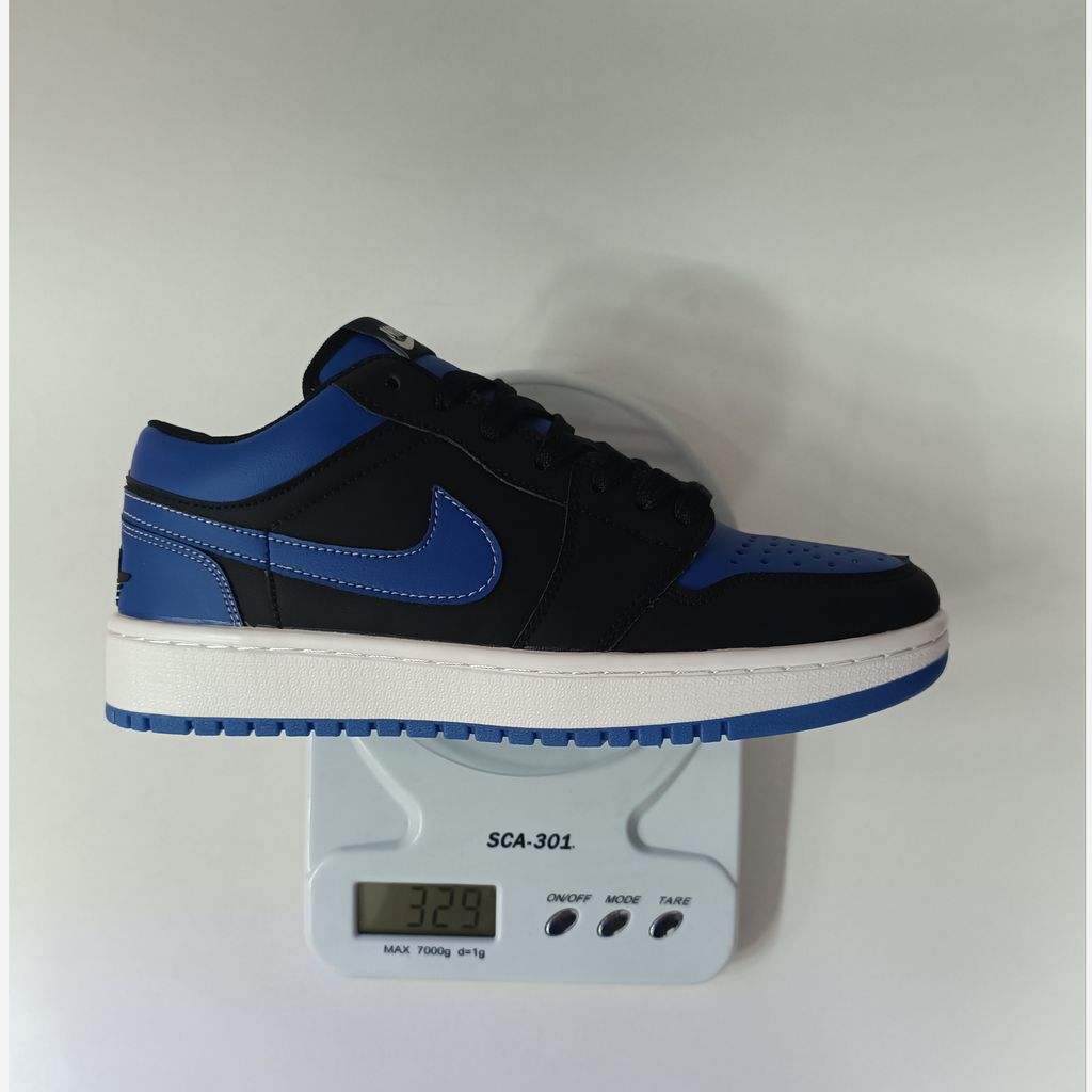 مشخصات کتونی مردانه نایک جردن 1 آبی مشکی کیفیت بالا