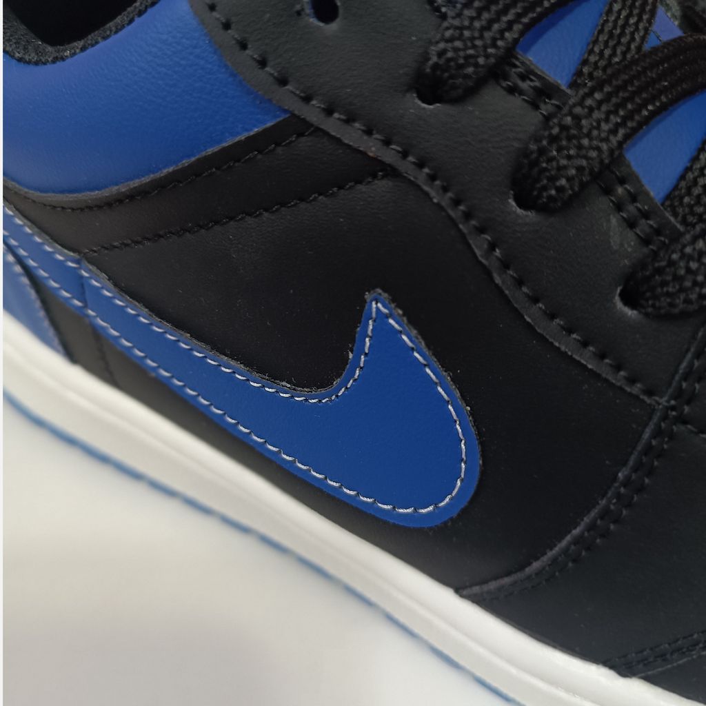 فروش اینترنتی کتونی مردانه نایک جردن 1 آبی مشکی کیفیت بالا