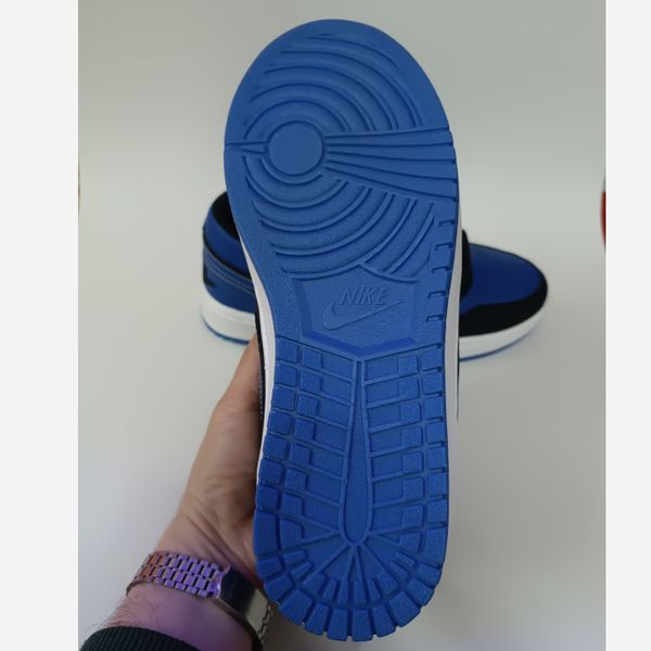 کتانی مردانه نایک جردن 1 آبی مشکی کیفیت بالا