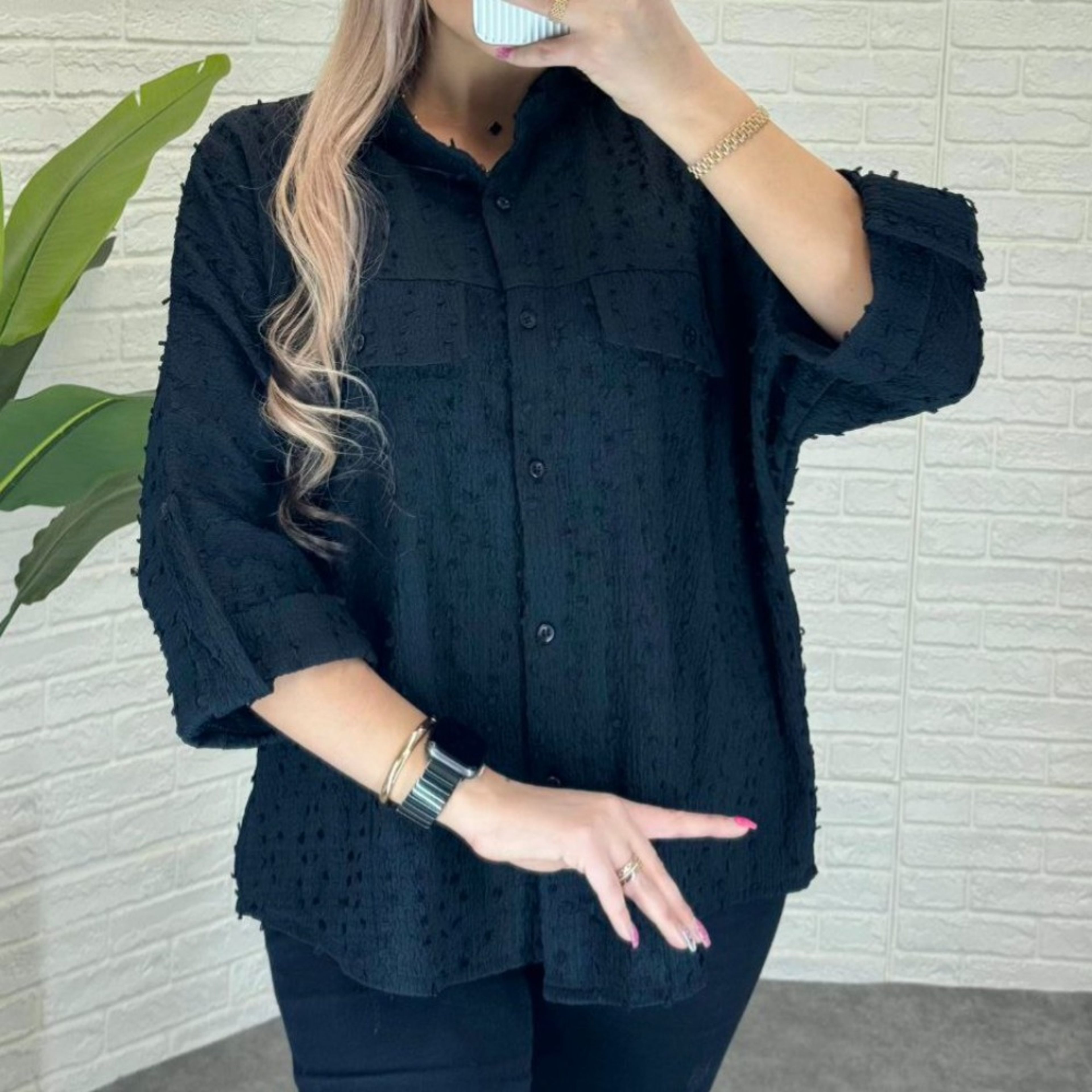 خرید آنلاین شومیز مزونی تک رنگ ژورنال