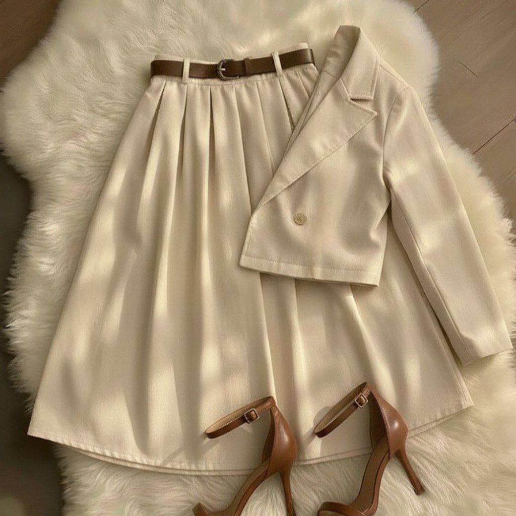 قیمت ارزان کت دامن زنانه ست سه تیکه لاکچری