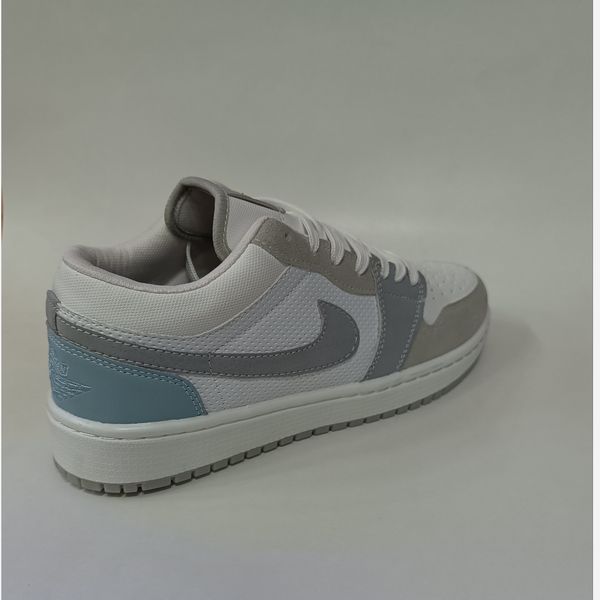 کتونی مردانه نایک جردن 1 طوسی سفید روشن کیفیت بالا