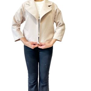 خرید آنلاین کت کراپ زنانه جنس کرپ مازراتی