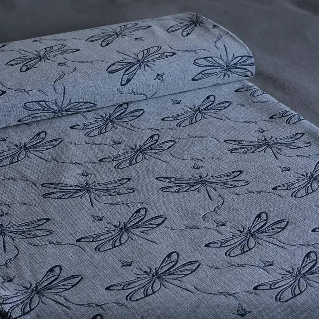 خرید اینترنتی قیمت پارچه ژاکارد طرح سنجاقک 1242