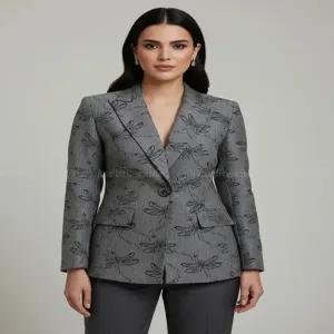 خرید اینترنتی قیمت پارچه ژاکارد طرح سنجاقک 1242