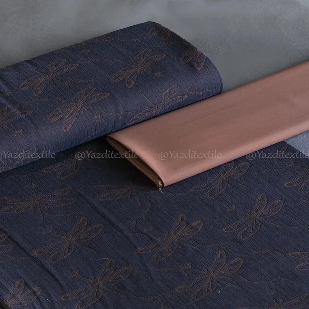 خرید اینترنتی قیمت پارچه ژاکارد طرح سنجاقک 1242