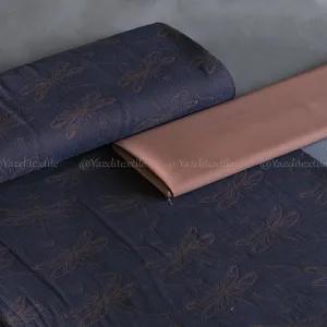 خرید اینترنتی قیمت پارچه ژاکارد طرح سنجاقک 1242