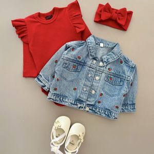 کت جین توت فرنگی 🍓 فندق