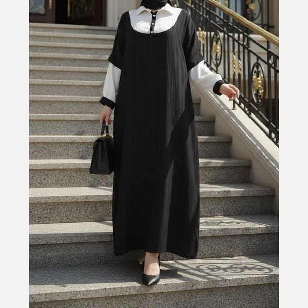 پیراهن مانتویی شانتون ژاکارد