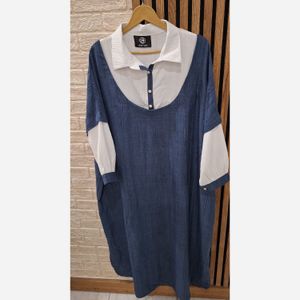 فروش اینترنتی پیراهن مانتویی شانتون ژاکارد