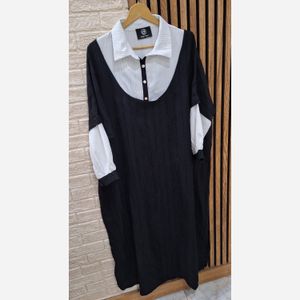 فروش اینترنتی پیراهن مانتویی شانتون ژاکارد