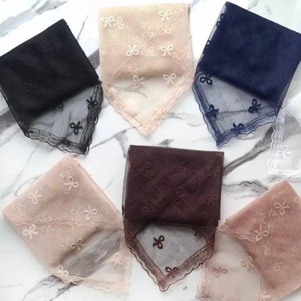 مینی اسکارف توری حاشیه دانتل پاپیون