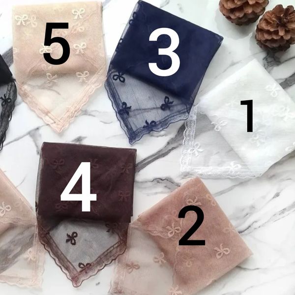 مینی اسکارف توری حاشیه دانتل پاپیون