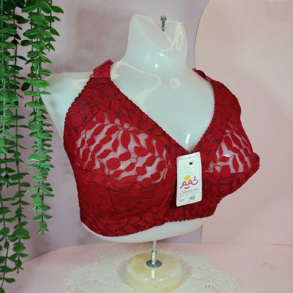 سوتین گیپور اعلا سایز90تا100 برند شمیم کاپ بی ارسال رایگان