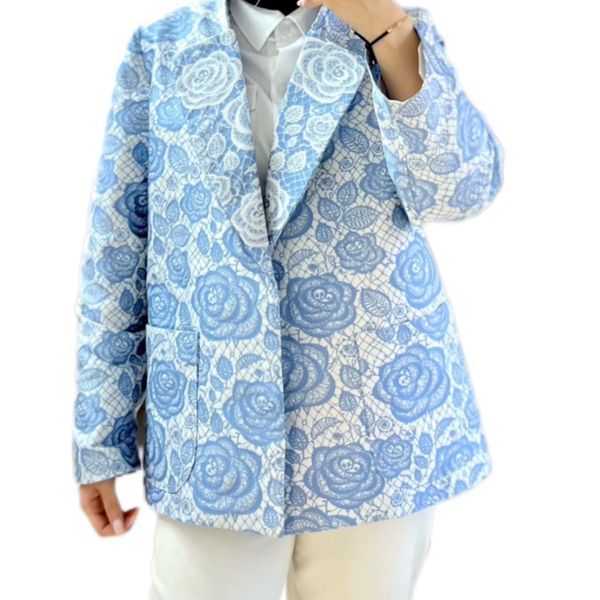 کت ژاکارد ترک ویکتوریا طرح دانتل