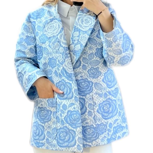 کت ژاکارد ترک ویکتوریا طرح دانتل