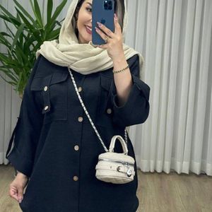 خرید انلاین مانتو جیب صلیب هایده