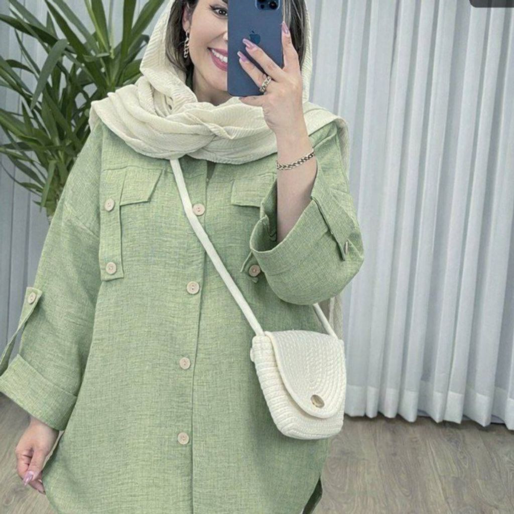 قیمت مانتو جیب صلیب هایده