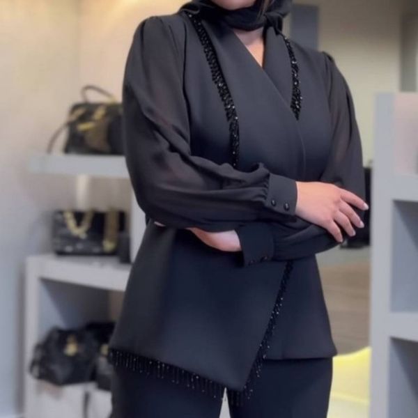 کت و شلوار  مجلسی زنانه طرح نگاه