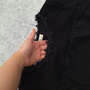 خرید انلاین شومیز تورینا زنانه کرپ مورگان و قلاب بافی