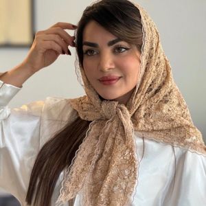 قیمت ارزان روسری سه گوش گیپور دوردانتل
