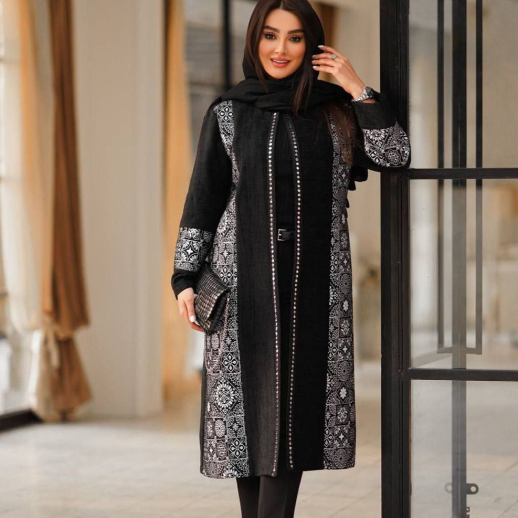 خرید انلاین مانتومزونی طرح اطلس