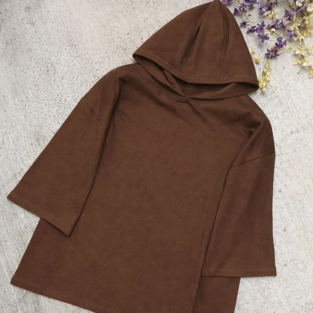 خرید اینترنتی تیشرت زنانه و دخترانه لانگ کلاهدار