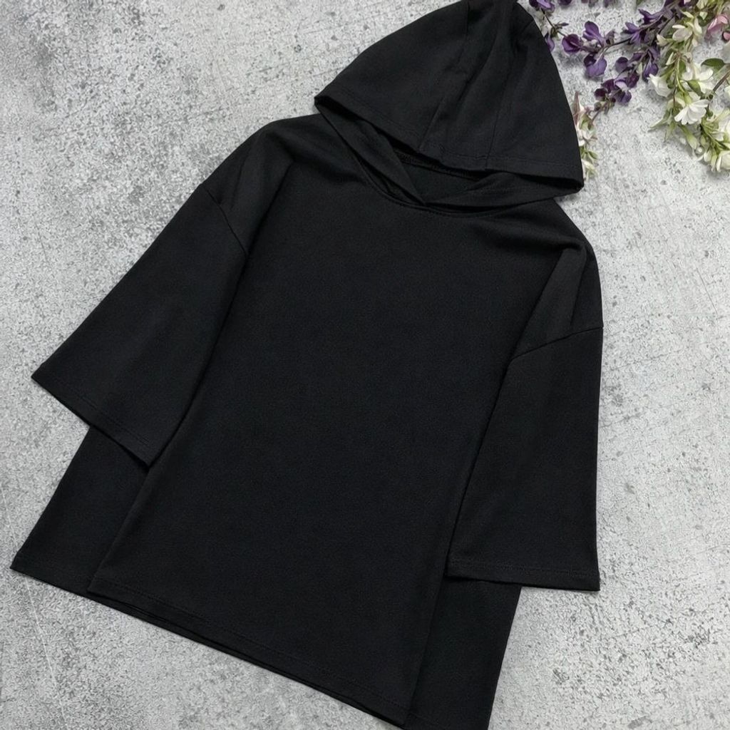 خرید اینترنتی تیشرت زنانه و دخترانه لانگ کلاهدار