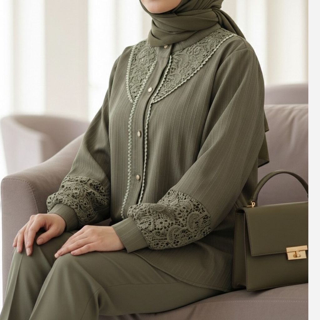 خرید انلاین شومیز مجلسی ملورین سبز