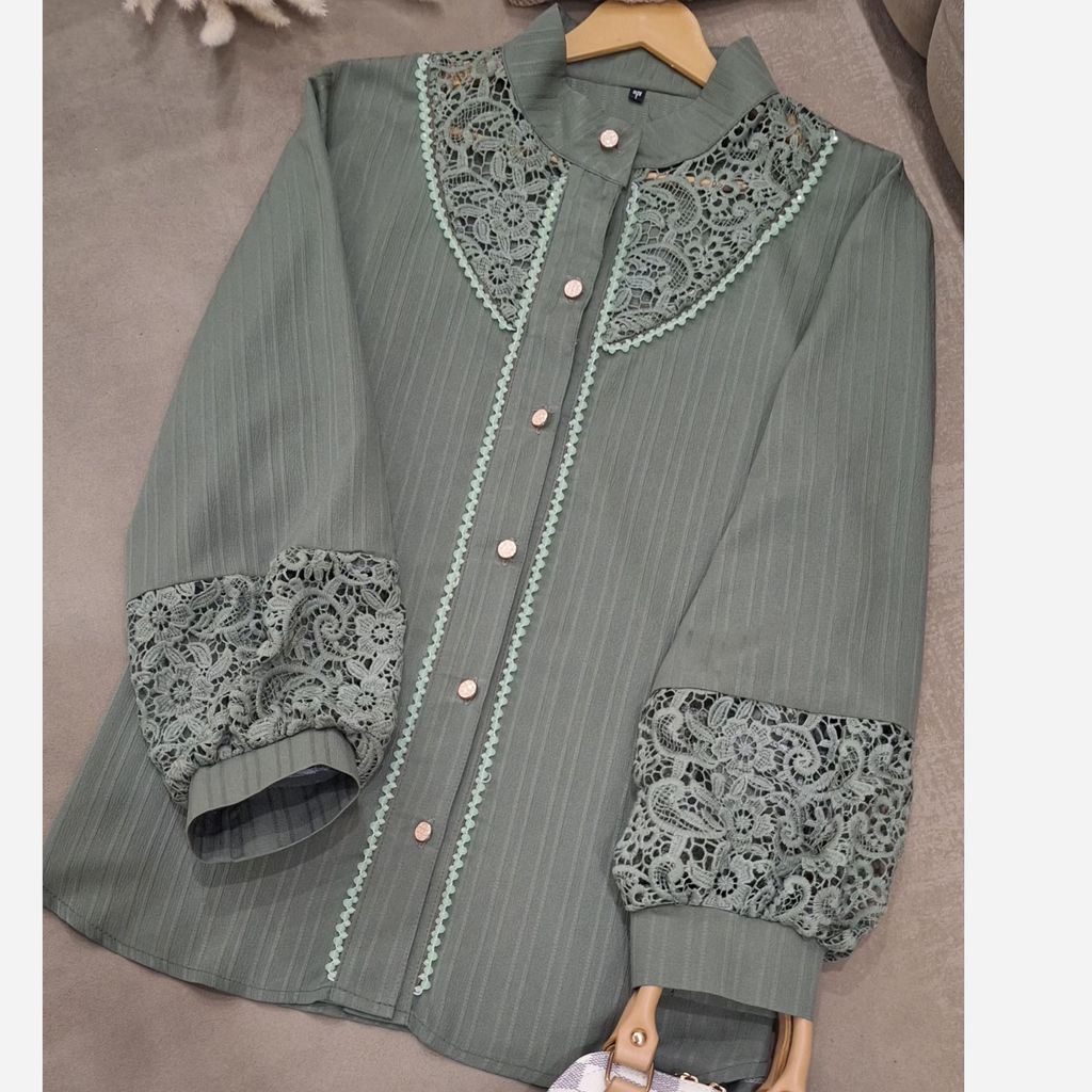 فروش اینترنتی شومیز مجلسی ملورین سبز