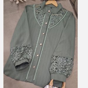 فروش اینترنتی شومیز مجلسی ملورین سبز