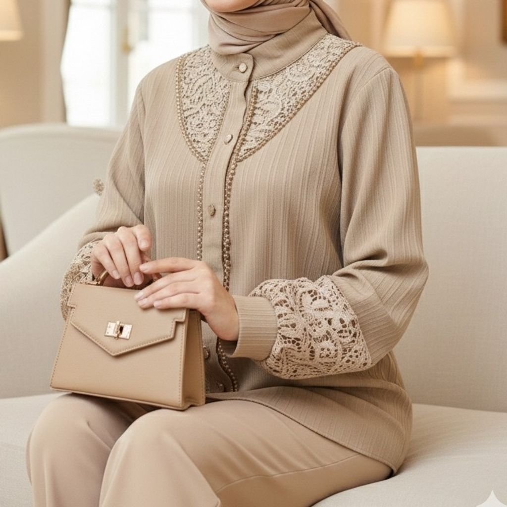 خرید آنلاین شومیز مجلسی ملورین کرم