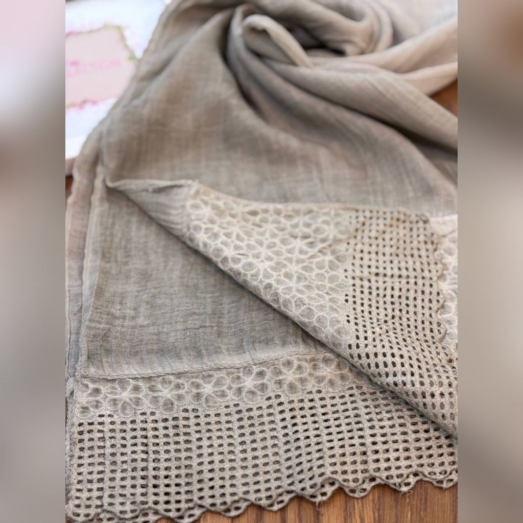 خرید انلاین شال سنگشور حاشیه دانتل دامنی