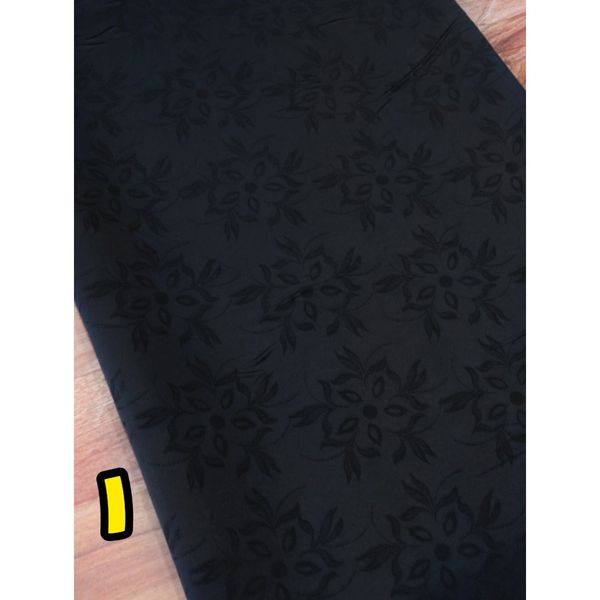 پارچه ساتن ژاکارد مشکی