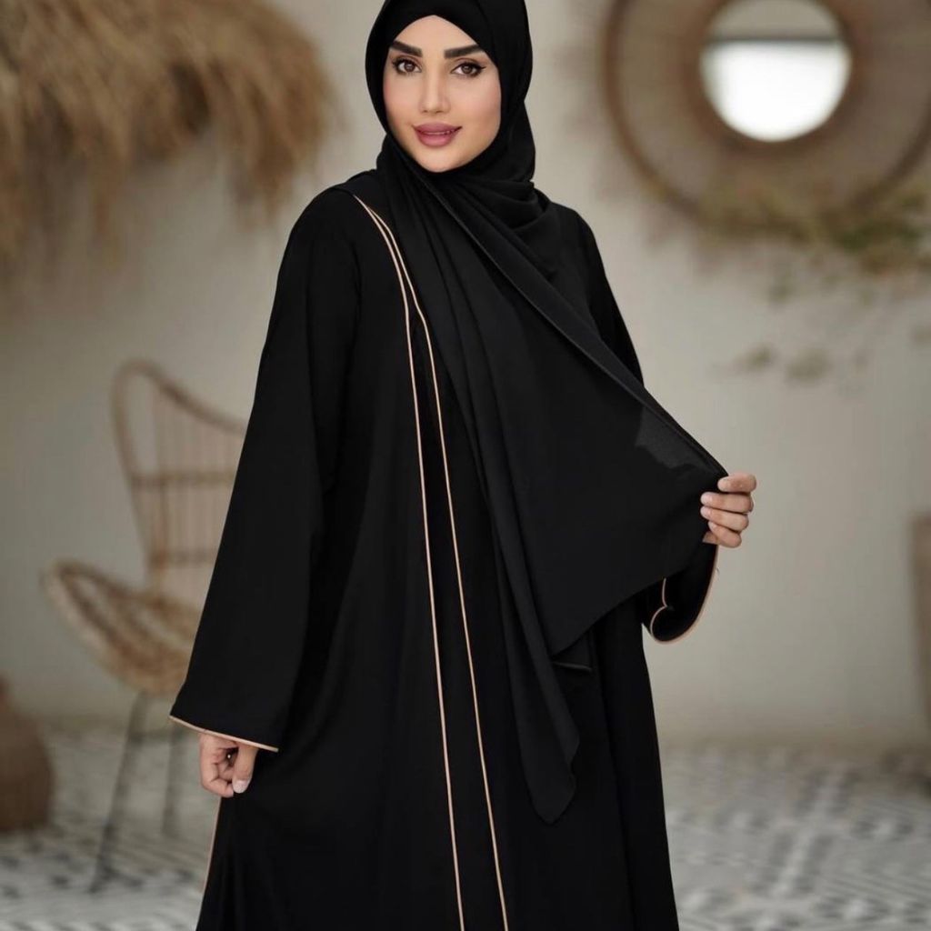 خرید اینترنتی عبا زنانه طرح مغزی دوز