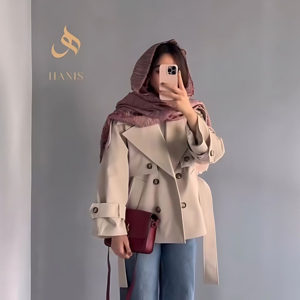 قیمت ارزان مانتو بارونی زنانه و دخترانه استر دارطرح هینا