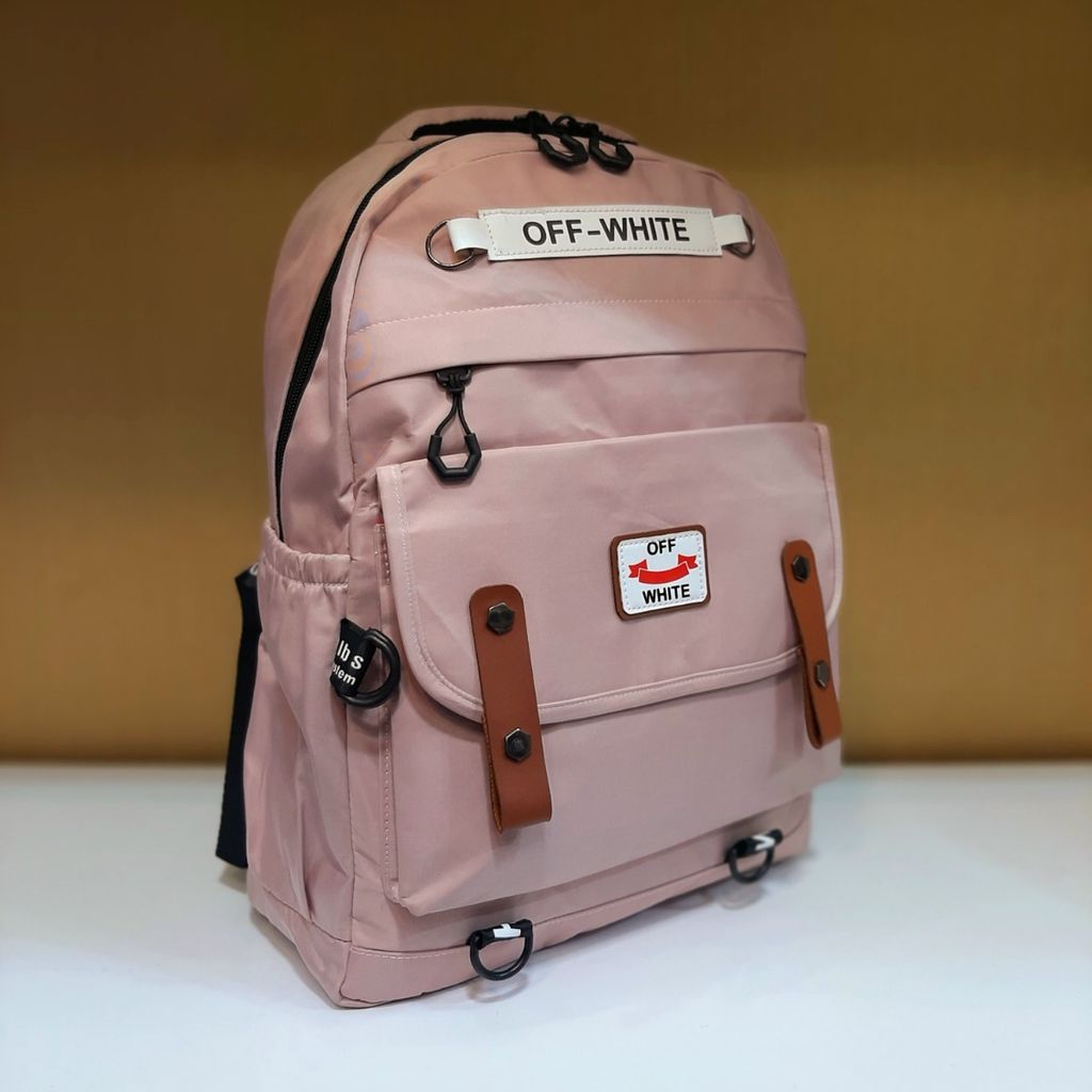 فروش اینترنتی کوله پشتی off White صورتی