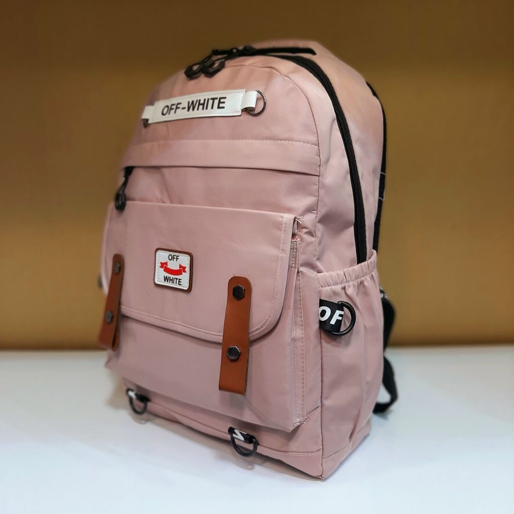 فروش اینترنتی کوله پشتی off White صورتی
