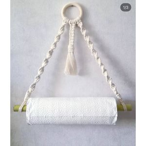هولدر دستمال مکرومه ارت بیوتی طرح ترنم