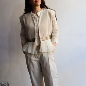 خرید انلاین جلیقه زنانه لینن سنتی بهار