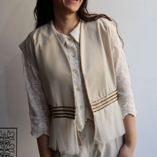 جلیقه زنانه لینن سنتی بهار