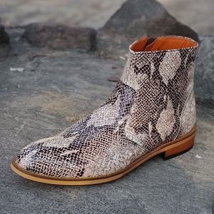 خرید انلاین نیم بوت مردانه رسمی خاص چرم طبیعی آلپاین پوست ماری ترک